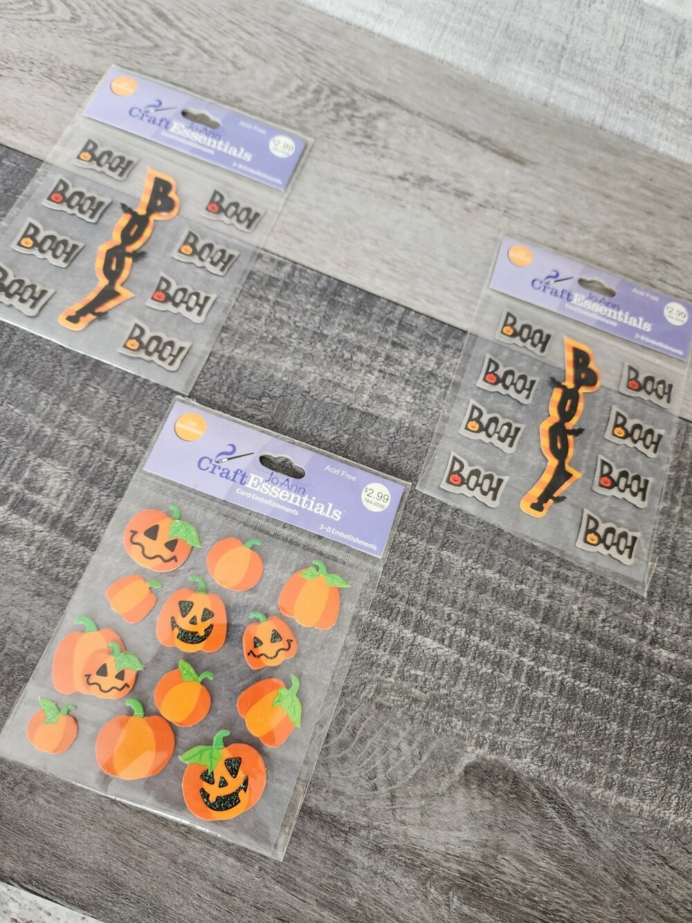Lot Scrapbooking Stickers Halloween Pumpkins Boo Jack O Lanterns Retired NEW 29